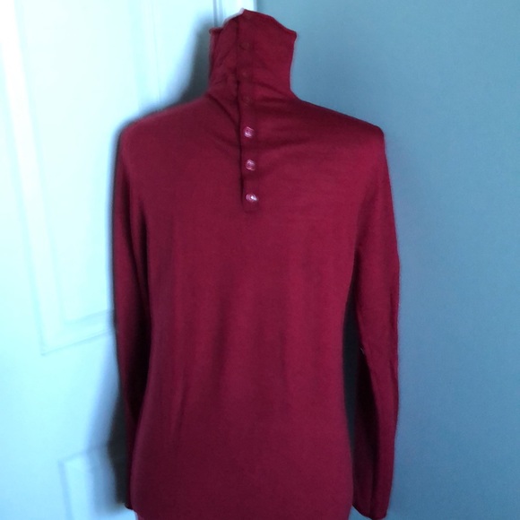 HALOGEN CONVERTIBLE TNECK HENLEY WASHABLE SOFT WOOL NWOT - Picture 3 of 8